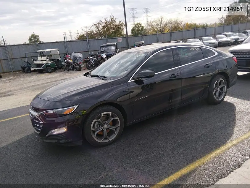 2024 CHEVROLET MALIBU VIN 1G1ZD5STXRF214951 — фото 2