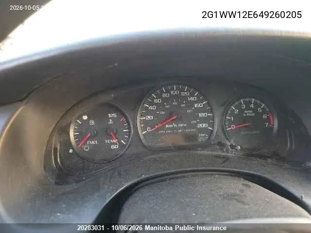 2004 CHEVROLET MONTE CARLO VIN 2G1WW12E649260205 — фото 8