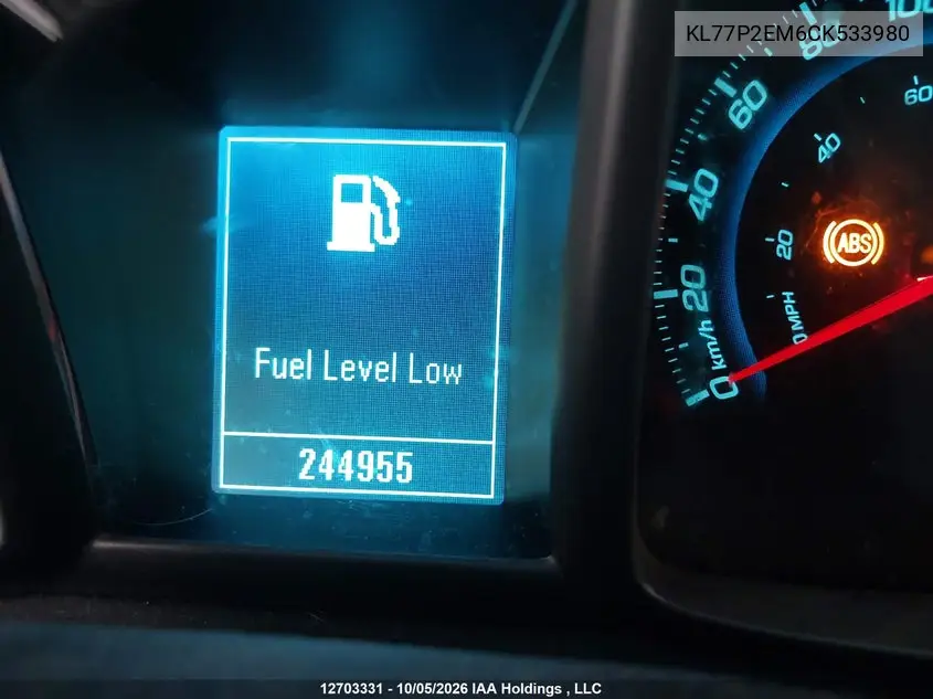 2012 CHEVROLET ORLANDO VIN KL77P2EM6CK533980 — фото 15