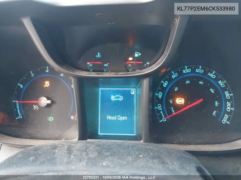 2012 CHEVROLET ORLANDO VIN KL77P2EM6CK533980 — фото 7