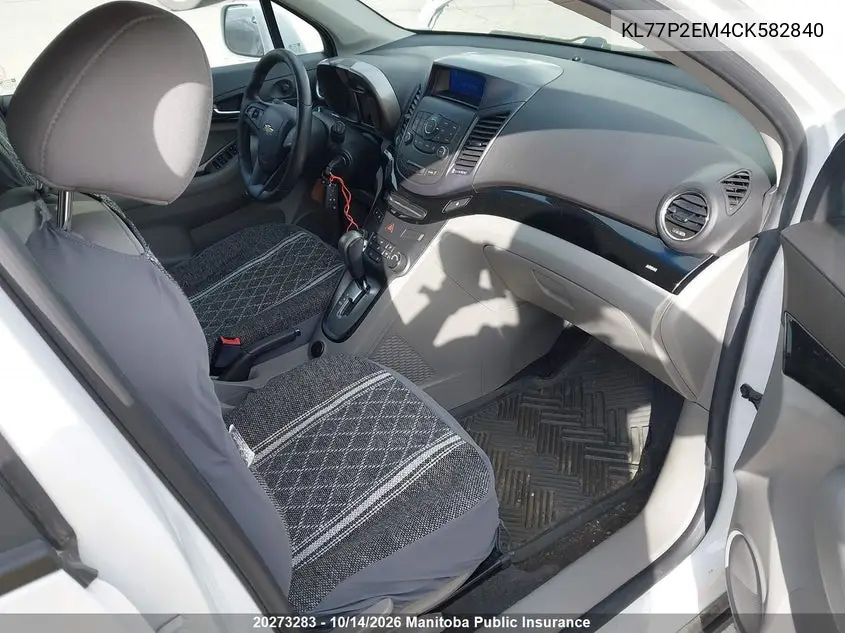 2012 CHEVROLET ORLANDO VIN KL77P2EM4CK582840 — фото 5