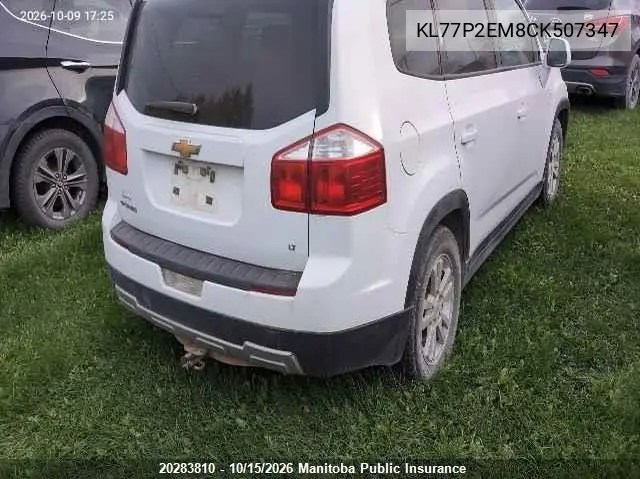 2012 CHEVROLET ORLANDO VIN KL77P2EM8CK507347 — фото 4
