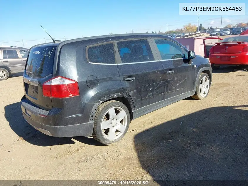 2012 CHEVROLET ORLANDO VIN KL77P3EM9CK564453 — фото 4