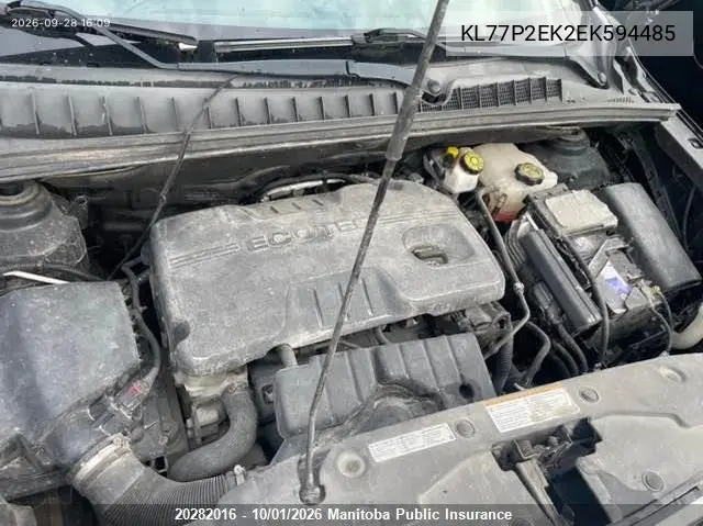 2014 CHEVROLET ORLANDO VIN KL77P2EK2EK594485 — фото 10
