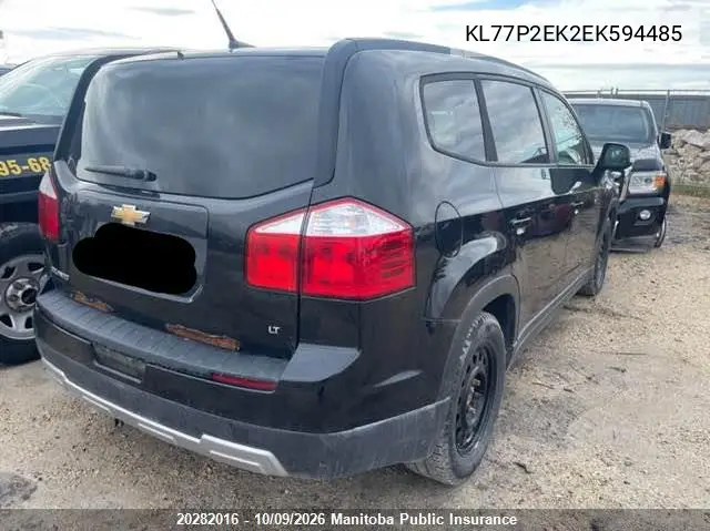 2014 CHEVROLET ORLANDO VIN KL77P2EK2EK594485 — фото 4