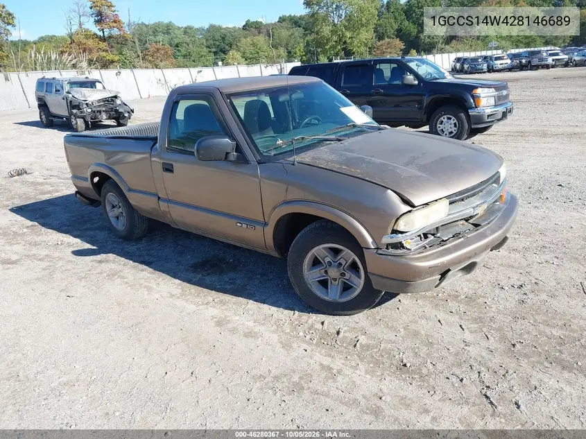 CHEVROLET S-10 PICKUP 2002, VIN 1GCCS14W428146689