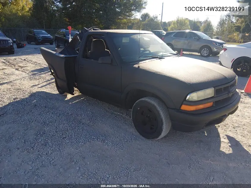CHEVROLET S-10 PICKUP 2002, VIN 1GCCS14W328239199
