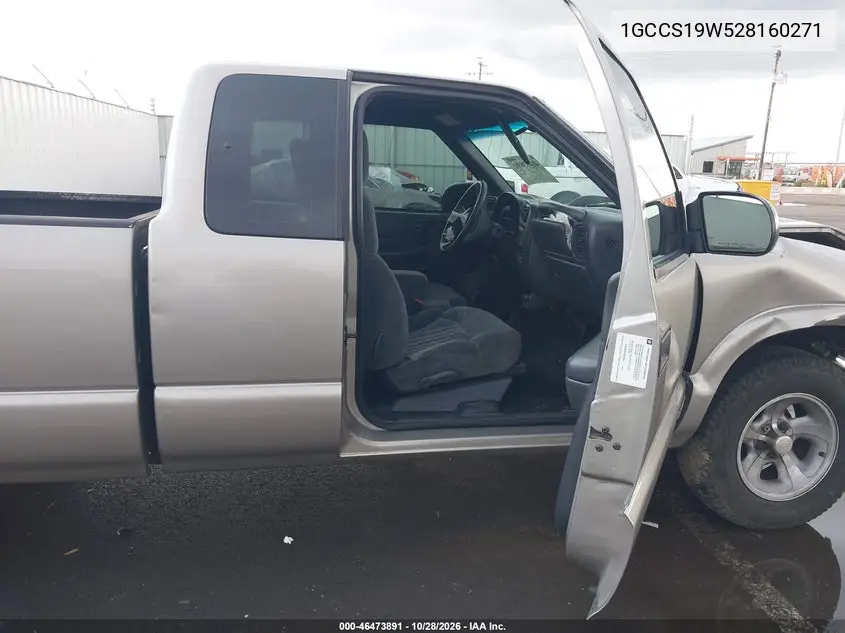 2002 CHEVROLET S-10 PICKUP VIN 1GCCS19W528160271 — фото 5