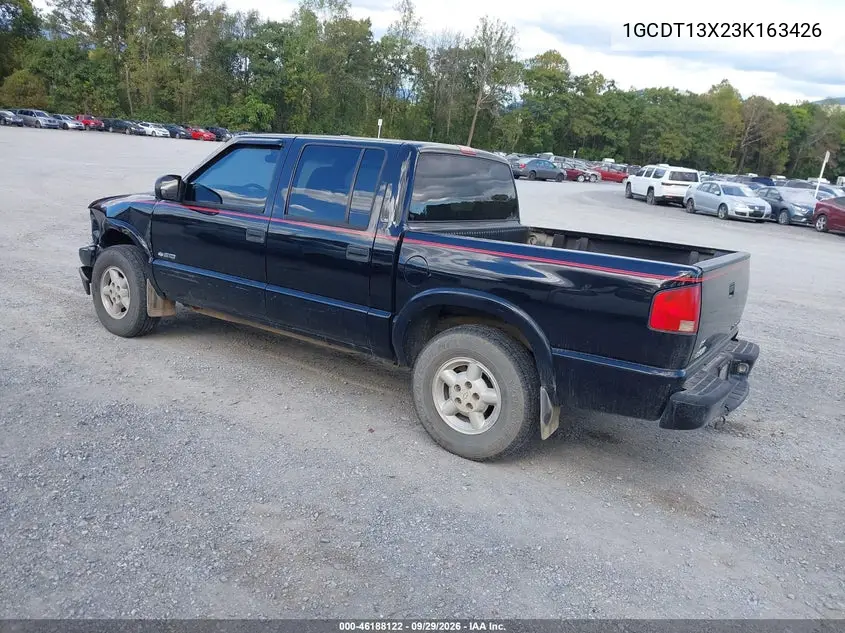2003 CHEVROLET S-10 PICKUP VIN 1GCDT13X23K163426 — фото 3