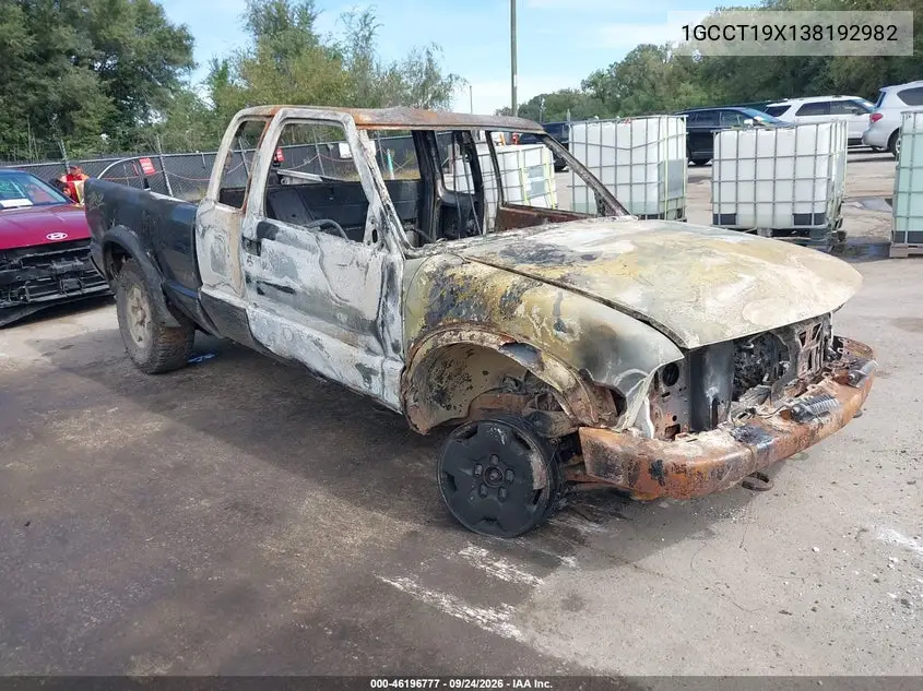 CHEVROLET S-10 PICKUP 2003, VIN 1GCCT19X138192982