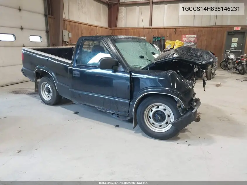 CHEVROLET S-10 PICKUP 2003, VIN 1GCCS14H838146231