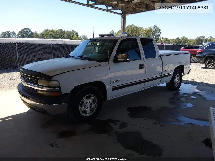 2000 CHEVROLET SILVERADO VIN 2GCEC19T1Y1408331 — фото 2