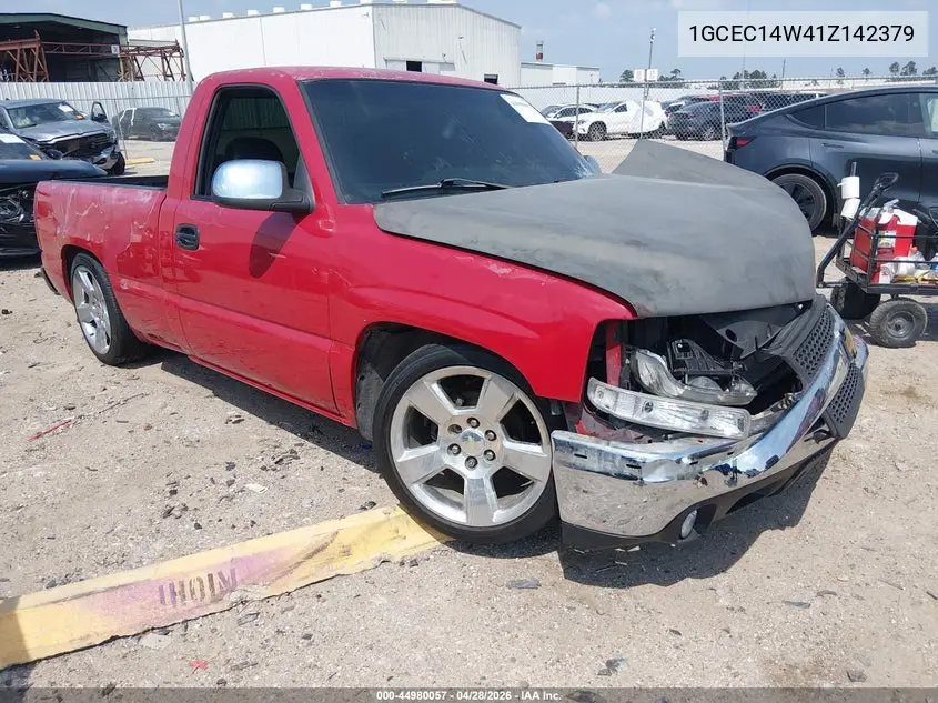 CHEVROLET SILVERADO 2001, VIN 1GCEC14W41Z142379