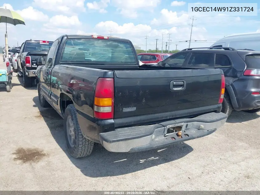 2001 CHEVROLET SILVERADO VIN 1GCEC14W91Z331724 — фото 3