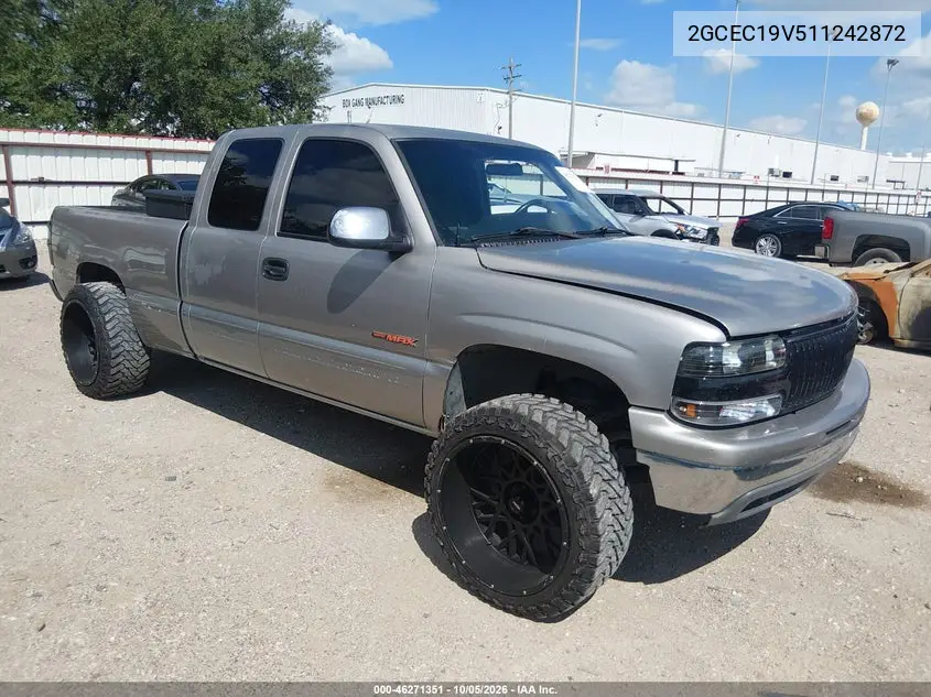 CHEVROLET SILVERADO 2001, VIN 2GCEC19V511242872