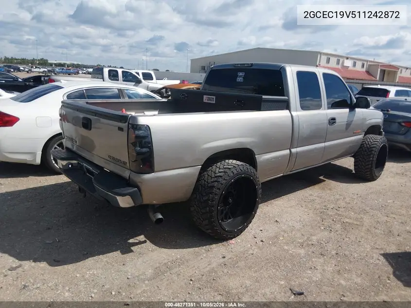 2001 CHEVROLET SILVERADO VIN 2GCEC19V511242872 — фото 4
