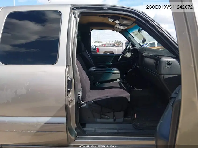 2001 CHEVROLET SILVERADO VIN 2GCEC19V511242872 — фото 5