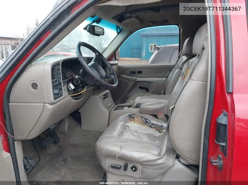 2001 CHEVROLET SILVERADO VIN 2GCEK19T711344367 — фото 5