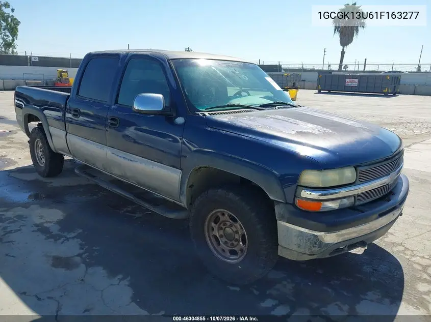 CHEVROLET SILVERADO 2001, VIN 1GCGK13U61F163277