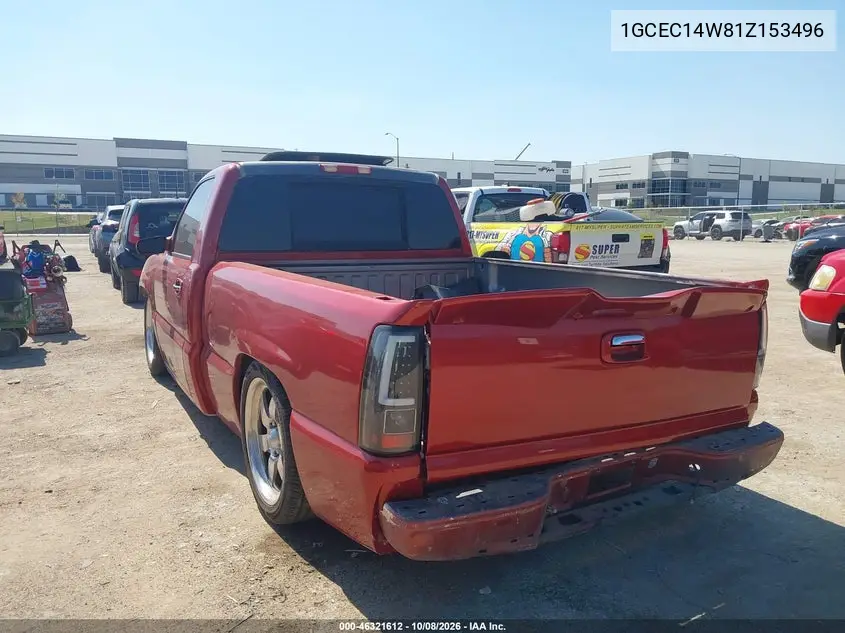 2001 CHEVROLET SILVERADO VIN 1GCEC14W81Z153496 — фото 3