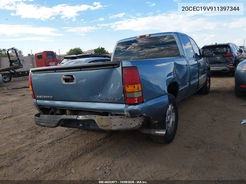 2001 CHEVROLET SILVERADO VIN 2GCEC19V911397344 — фото 4