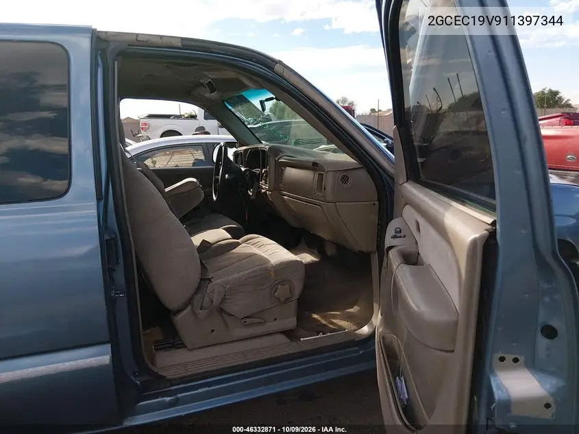 2001 CHEVROLET SILVERADO VIN 2GCEC19V911397344 — фото 5