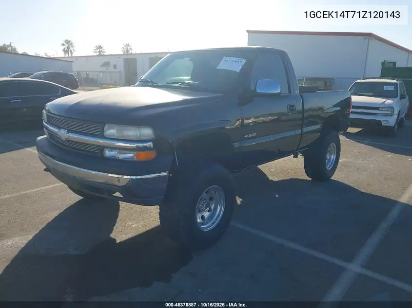 2001 CHEVROLET SILVERADO VIN 1GCEK14T71Z120143 — фото 2