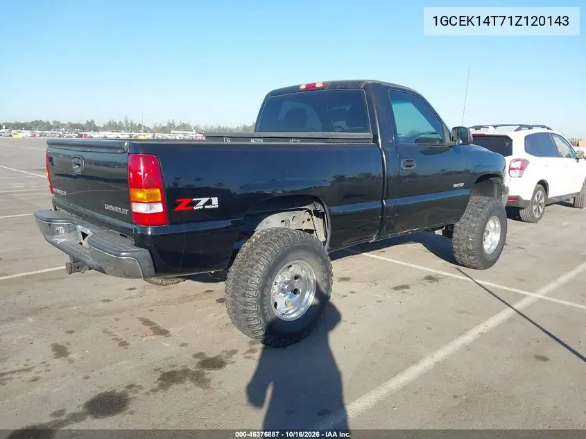 2001 CHEVROLET SILVERADO VIN 1GCEK14T71Z120143 — фото 4