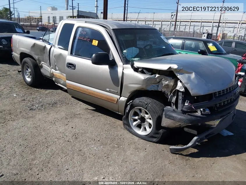 CHEVROLET SILVERADO 2002, VIN 2GCEC19T221230629