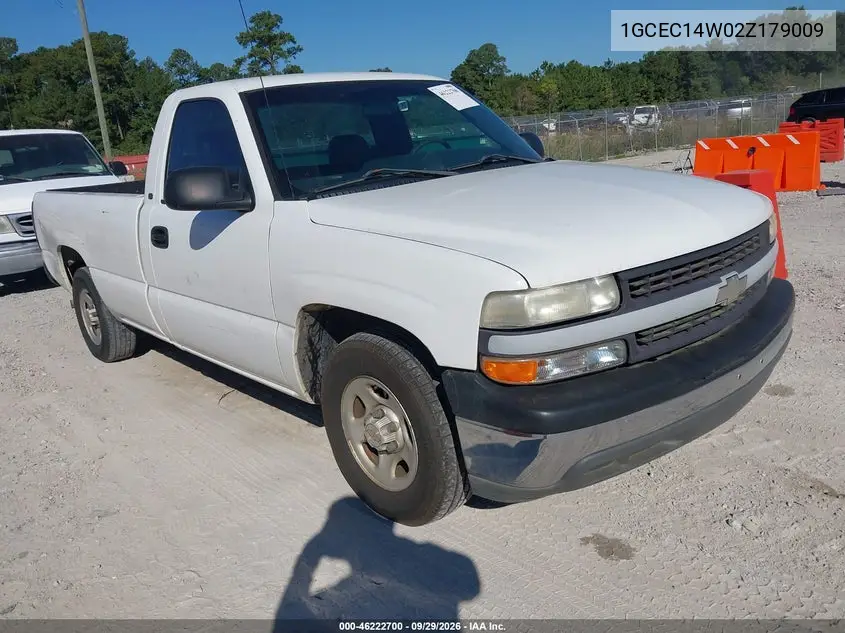 CHEVROLET SILVERADO 2002, VIN 1GCEC14W02Z179009