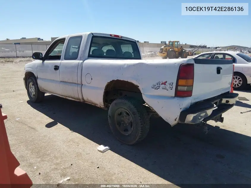 2002 CHEVROLET SILVERADO VIN 1GCEK19T42E286136 — фото 3