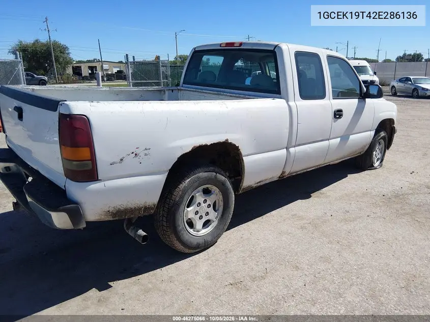 2002 CHEVROLET SILVERADO VIN 1GCEK19T42E286136 — фото 4