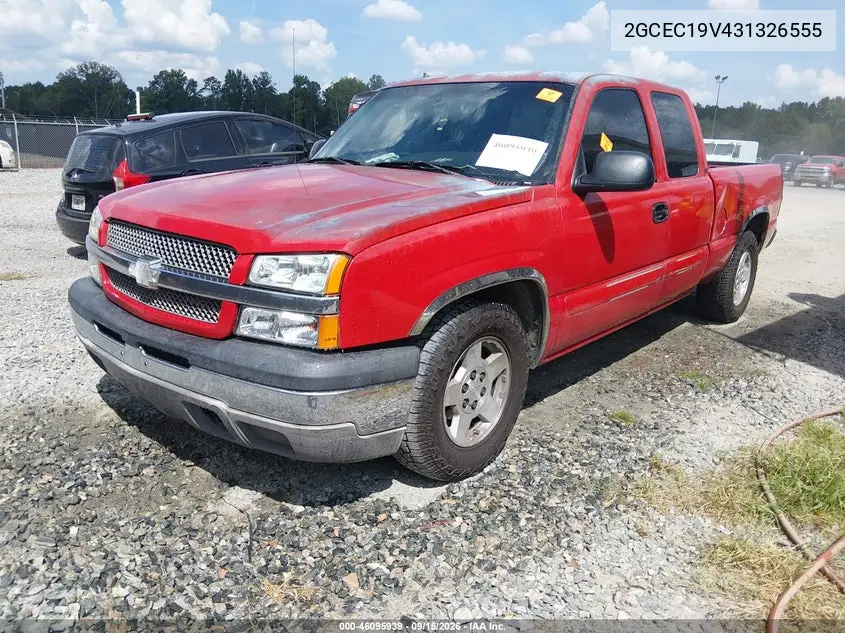 2003 CHEVROLET SILVERADO VIN 2GCEC19V431326555 — фото 2