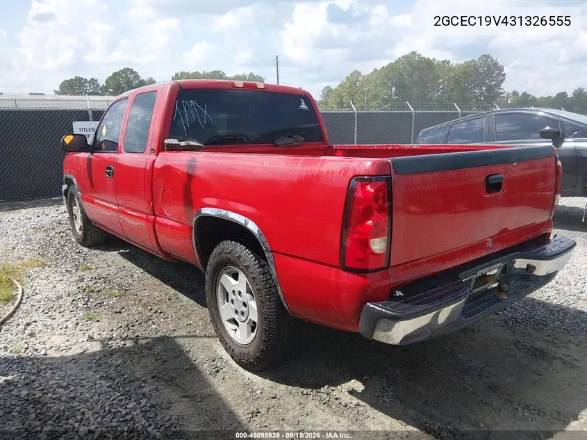 2003 CHEVROLET SILVERADO VIN 2GCEC19V431326555 — фото 3
