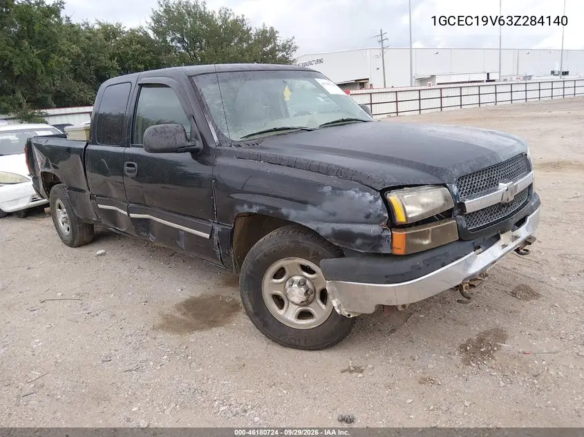 CHEVROLET SILVERADO 2003, VIN 1GCEC19V63Z284140