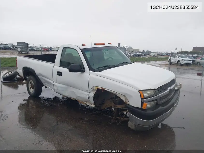CHEVROLET SILVERADO 2003, VIN 1GCHC24U23E355584