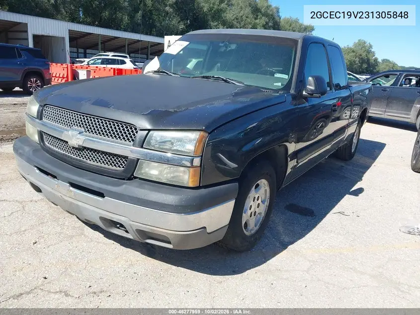 2003 CHEVROLET SILVERADO VIN 2GCEC19V231305848 — фото 2