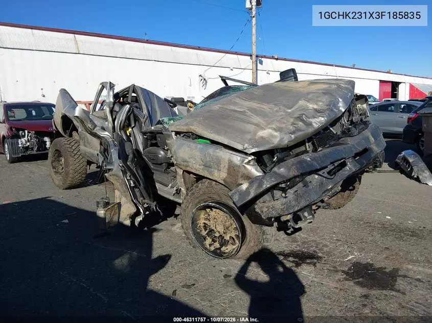 CHEVROLET SILVERADO 2003, VIN 1GCHK231X3F185835
