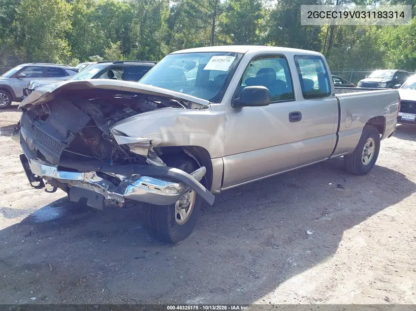 2003 CHEVROLET SILVERADO VIN 2GCEC19V031183314 — фото 2
