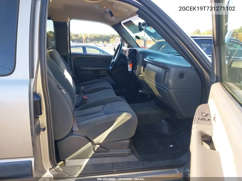 2003 CHEVROLET SILVERADO VIN 2GCEK19T731271102 — фото 5