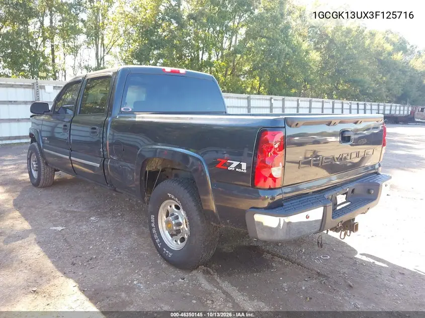 2003 CHEVROLET SILVERADO VIN 1GCGK13UX3F125716 — фото 3