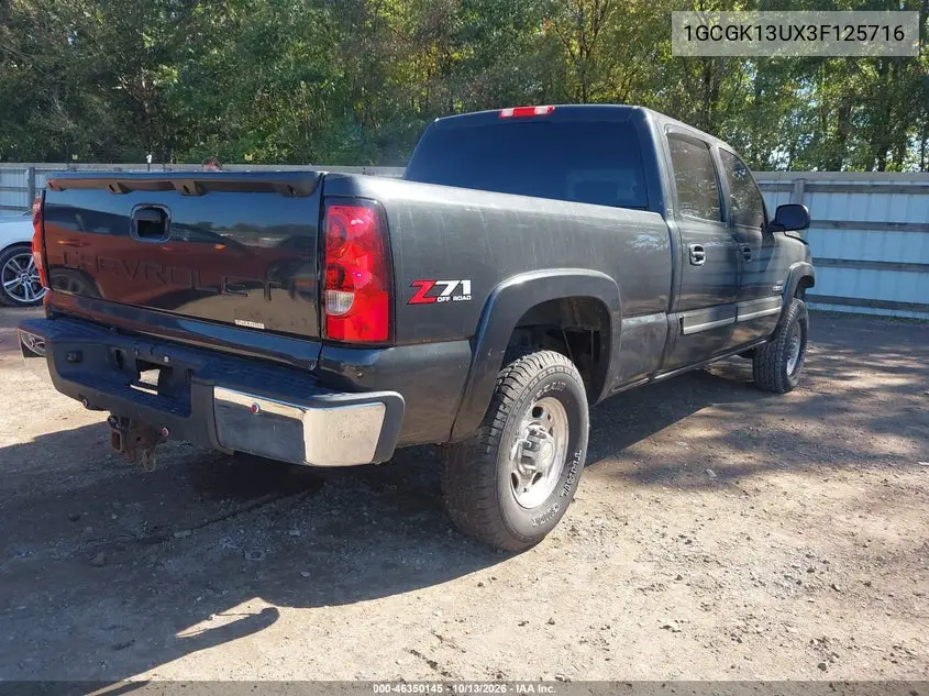 2003 CHEVROLET SILVERADO VIN 1GCGK13UX3F125716 — фото 4