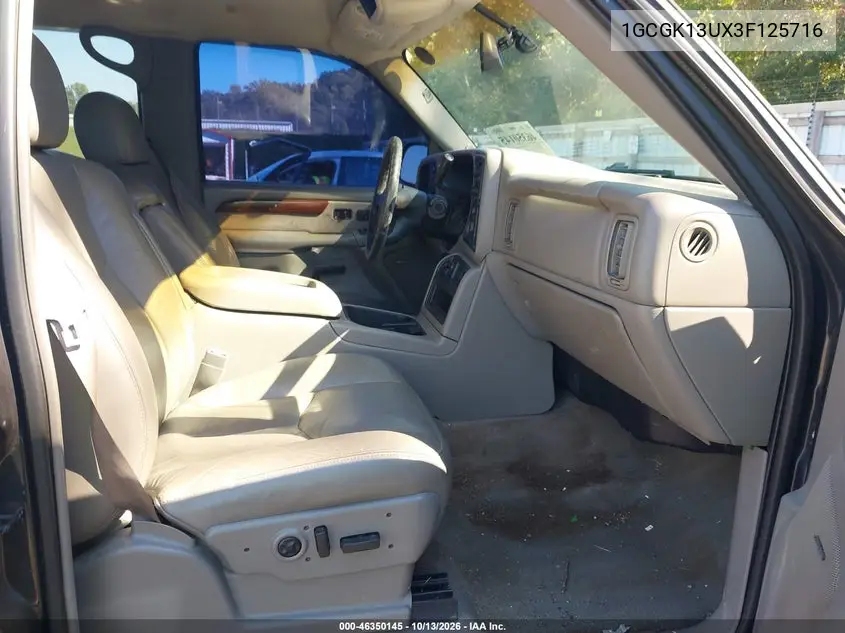 2003 CHEVROLET SILVERADO VIN 1GCGK13UX3F125716 — фото 5