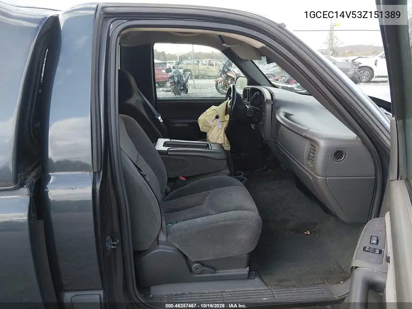 2003 CHEVROLET SILVERADO VIN 1GCEC14V53Z151389 — фото 5