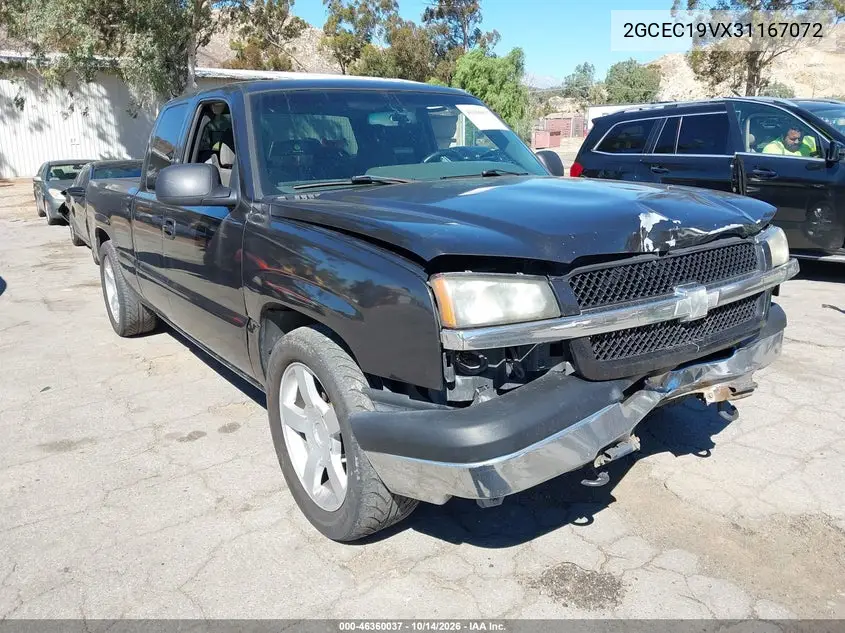 CHEVROLET SILVERADO 2003, VIN 2GCEC19VX31167072