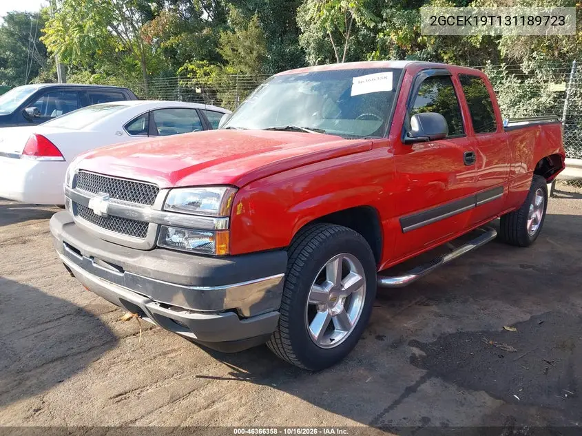 2003 CHEVROLET SILVERADO VIN 2GCEK19T131189723 — фото 2