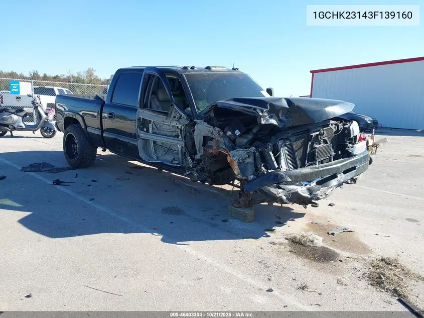 CHEVROLET SILVERADO 2003, VIN 1GCHK23143F139160