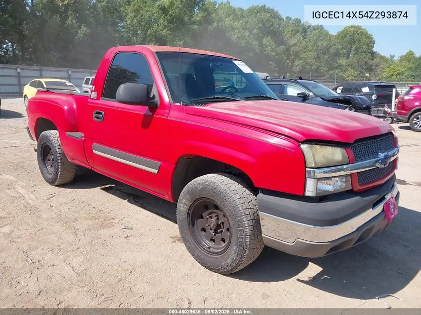 CHEVROLET SILVERADO 2004, VIN 1GCEC14X54Z293874