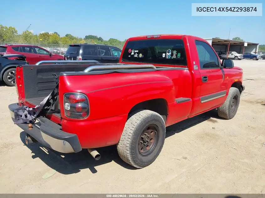 2004 CHEVROLET SILVERADO VIN 1GCEC14X54Z293874 — фото 4