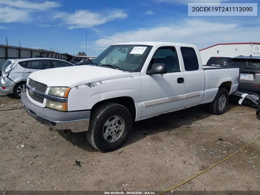 2004 CHEVROLET SILVERADO VIN 2GCEK19T241113090 — фото 2